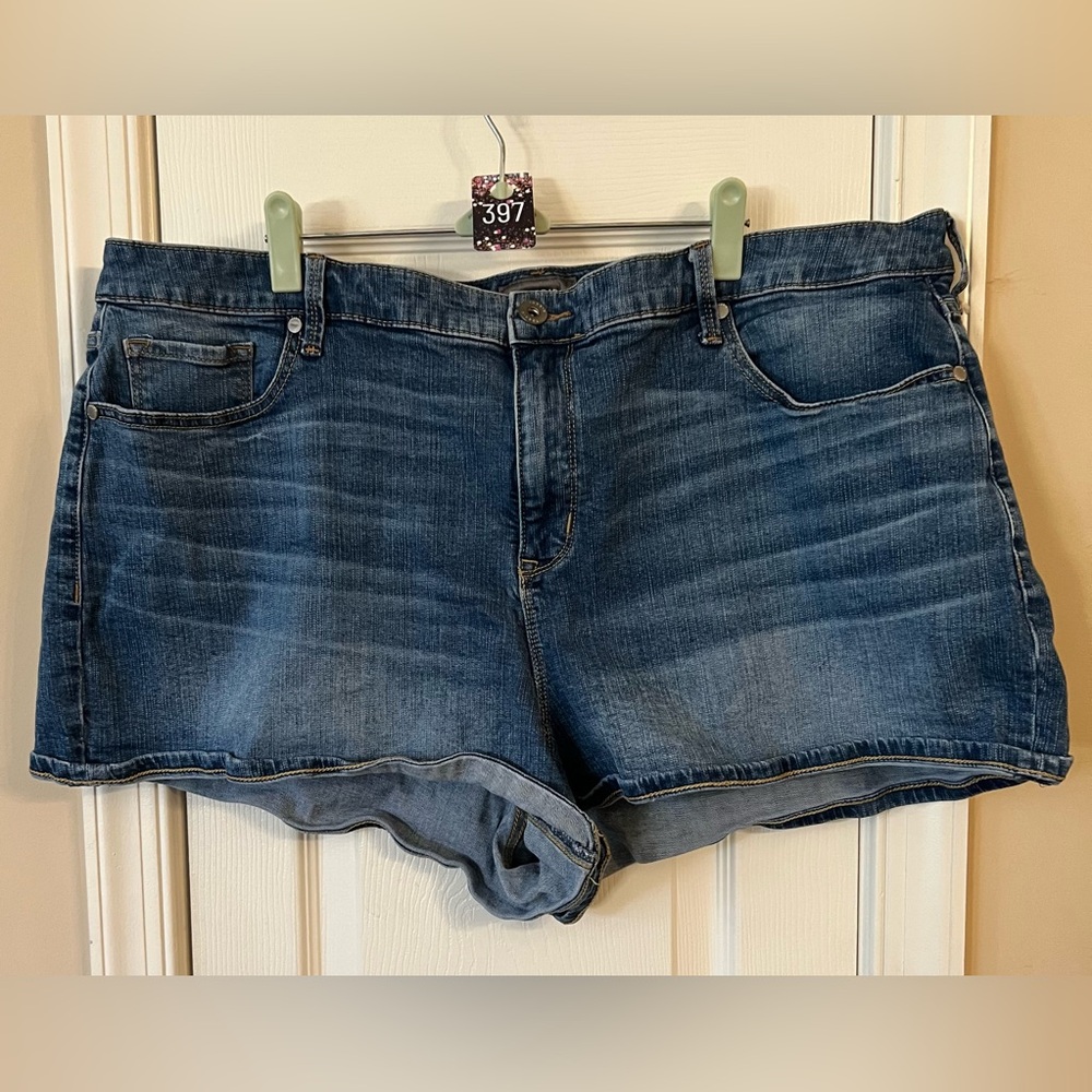 Torrid Dark Blue Denim Shorts